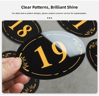 Plaques de numéros de porte en acrylique pour les communautés résidentielles, les appartements locatifs, les maisons d'hôtes, les dortoirs et les chambres d'hôtel