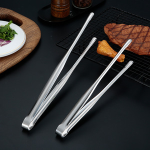 Keuken Gadgets <span class=keywords><strong>304</strong></span> Roestvrij Staal Voedsel Brood Tong Koreaanse Bbq Barbecue Clip Restaurant Self-Service Barbecue Tang - Product Image 3