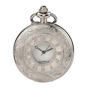 Reloj de bolsillo de cuarzo con número romano Steampunk de <span class=keywords><strong>medio</strong></span> cazador de Metal dorado antiguo con cadena de collar - Product Image 5