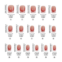 128 faux ongles carrés courts à presser en gel, dégradé multicolore, amovibles et réutilisables pour femmes, manucure quotidienne, lot en gros
