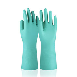 Linea di Produzione Guanti, Guanti in <span class=keywords><strong>Nitrile</strong></span> Foderati in Flock, Colore Personalizzabile, Guanti da Lavoro Resistenti agli Agenti Chimici - Product Image 1