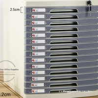 Armoire de classement de bureau commerciale à 14 niveaux avec tiroirs verrouillables - Fabriquée en Chine Modèle 985