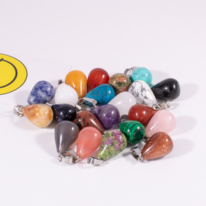 Naturelles Semi-précieuses <span class=keywords><strong>Unakite</strong></span> Goutte D'eau Pendentif Collier Pierres Précieuses <span class=keywords><strong>Perles</strong></span> De Cristal Collier - Product Image 6