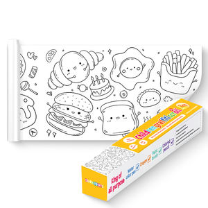 العملاق جدار الرسم التلوين ورقة المشارك للأطفال الأطفال 3m لزجة اللوحة لفة ورق - Product Image 1