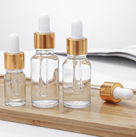 Flacons compte-gouttes rechargeables 5ml-100ml Réactif Goutte pour les yeux Flacon de pipette liquide d'aromathérapie en verre ambré