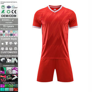 Maillots de football personnalisés pour hommes adultes, à séchage rapide, respirants, avec impression de nom et de logo, vêtements d'équipe courts, transfert thermique - Product Image 1