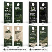 Impression personnalisée de prospectus de porte pour la promotion des services d'arboriculture, matériel marketing et publicité de quartier pour arboristes