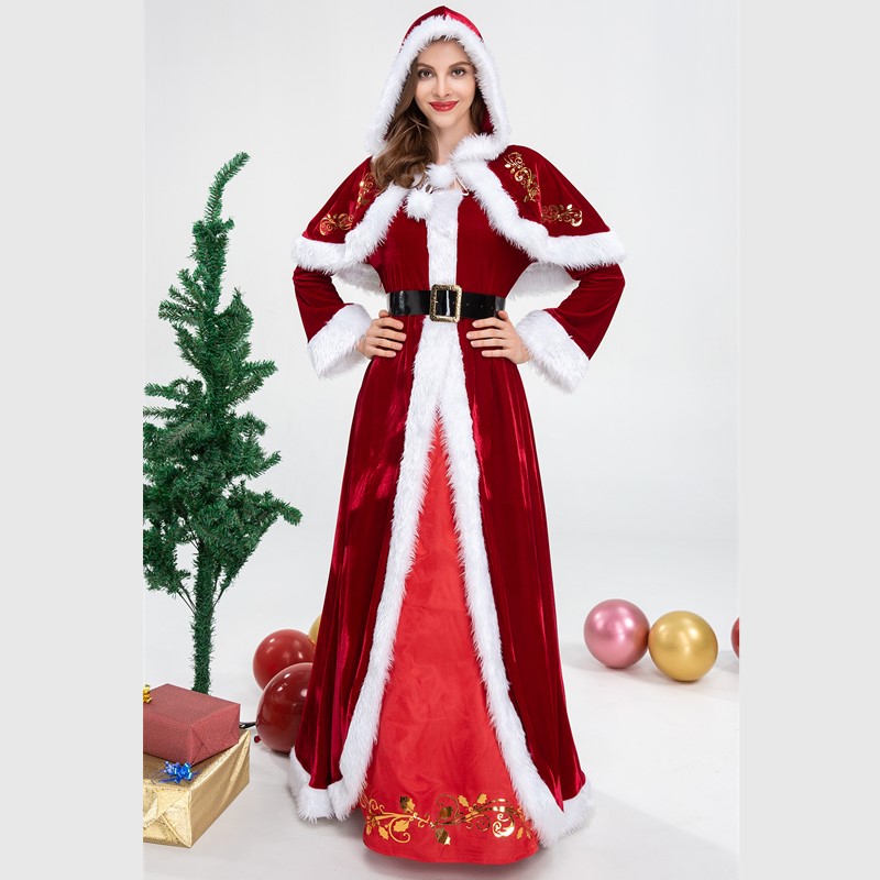 white christmas dresses Christmas Pudding Adult Costume | One Size main image 1