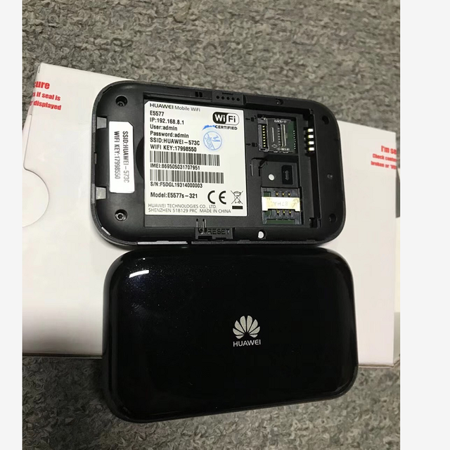 150Mbps Hw E5577 4G LTE WiFi Router with Firewall VPN QoS SIM Card Slot 1500mAh Battery E5577S-321