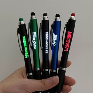 Livraison instantanée - Stylo 3-en-1 - Stylet + Lampe torche LED + Stylo à bille avec logo personnalisé gravé au laser - Product Image 1