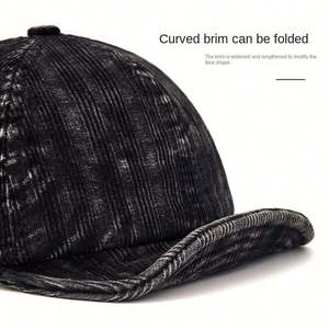 Gorra de Béisbol de Estilo Japonés Vintage con Visera Suave, de Pana Lavada, para Hombre y Mujer, a la Moda, para Exteriores y Skate, para Otoño - Product Image 3