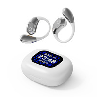 Q29 Earphone Bluetooth Nirkabel dengan Pengait Telinga, Headset Olahraga yang Aman untuk Lari dan Gym, Nyaman Dipakai untuk Pria dan Wanita