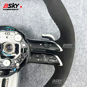 เหมาะสำหรับ Mercedes Benz W204 W176 W212 W211 W205 W213 W210 CLA <span class=keywords><strong>W124</strong></span> W221 W177หนังนิ่มหนังนิ่มพวงมาลัยแมลงปอหนัง - Product Image 5