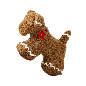 بيع بالجملة مخصص سوبر لينة أفخم الزنجبيل القط والكلب وسادة دمية عيد الميلاد يخفف من الإجهاد لعبة مع PP القطن ملء - Product Image 5