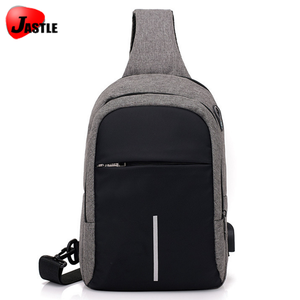 Bolsa de Hombro Ligera y Económica <span class=keywords><strong>al</strong></span> <span class=keywords><strong>por</strong></span> <span class=keywords><strong>Mayor</strong></span>, Bolsa de Pecho Cruzada Personalizada de Moda con Puerto USB, Bolsa de Mensajero Deportiva - Product Image 2
