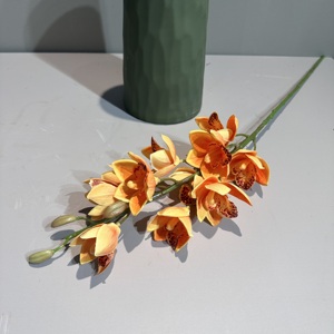 Usine vente directe artificielle Wheath orchid fleurs longue tige plantes pour la décoration de vase à la maison - Product Image 2