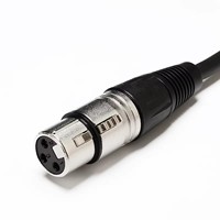 Cable DMX XLR de 3 Pines Macho a Hembra M/H para Micrófono, Mezclador, Cobre OFC, 1m, 1.8m, 3m, 5m, 10m, 15m, 20m