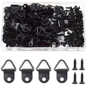 Lot <span class=keywords><strong>de</strong></span> 50 crochets triangulaires à vis pour albums, crochets muraux pour tableaux, miroirs, cadres photo et albums photo - Product Image 2