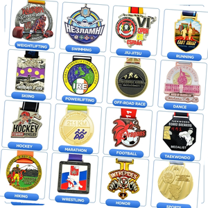 Échantillon Gratuit - Fabricant de Médailles Sportives Personnalisées <span class=keywords><strong>en</strong></span> Métal Doré et <span class=keywords><strong>Argent</strong></span>é, Style Antique Moderne, pour Marathon et Natation - Product Image 1