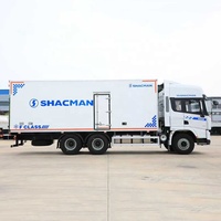 Camion frigorifique Shacman 6x4 pour fruits, légumes, vaccins, médicaments, viande congelée, fruits de mer, transport longue distance, siège confortable