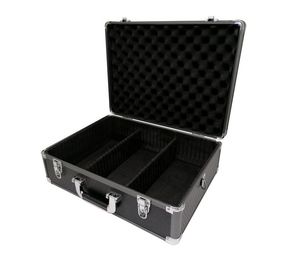 <span class=keywords><strong>Valise</strong></span> à outils personnalisée multifonctionnelle en aluminium noir <span class=keywords><strong>Valise</strong></span> de sécurité professionnelle de haute qualité résistante aux chocs avec rangement en mousse - Product Image 3