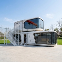 Maison Capsule Modulaire Personnalisable en Acier Préfabriqué, Vente Directe Usine, Idéale pour Airbnb, Hôtels, Complexes Hôteliers et Espaces de Vie en Location Vacances