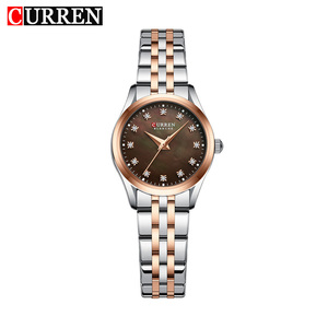 Reloj de Pulsera CURREN 9111 para Mujer, Correa de Acero Inoxidable, Diseño Vintage de Dibujos Animados, Movimiento de Cuarzo Analógico, 28 mm, Resistente al Agua 3 BAR - Product Image 1