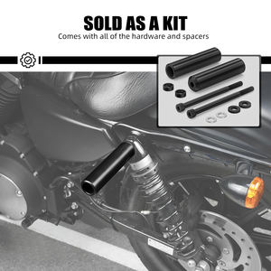 NICECNC - Protectores de Amortiguador Superior de 6.5 Pulgadas para Harley Forty Eight Dark Custom XL1200X 2013-2014 Iron 883 XL883N <span class=keywords><strong>Sportster</strong></span> <span class=keywords><strong>1200</strong></span> - Product Image 2