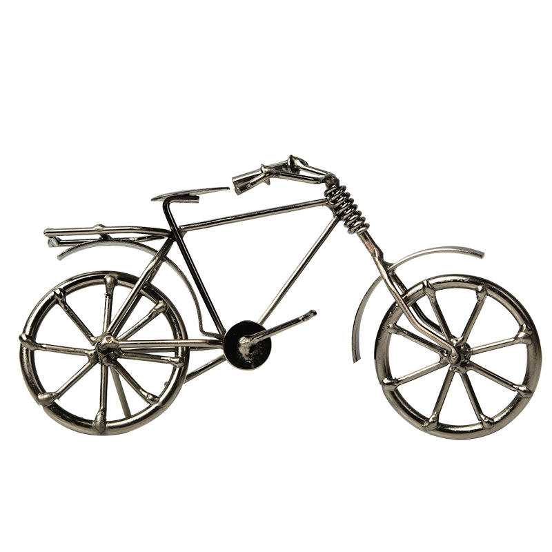 Creative Vintage Metal Crafts Handmade Mini Bicycle Model Office