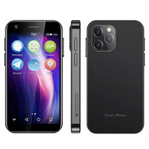 SOYES XS12 Android 9.0 küçük cep telefonu 3 inç dokunmatik ekran Mini Smartphone 4G LTE pembe renk 3G + 64G