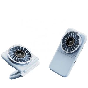 Ultra-light 95g Foldable Plastic Portable <b>Handheld</b> <b>Fan</b> with Digital Display, 900mAh Battery for Car & Hotel Use - Product Image 1