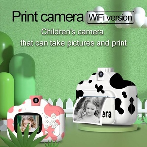 Cámara Instantánea Digital HD para Niños con Diseño de Vaca, con WIFI y Pantalla de 2.4 Pulgadas, Fotografía con un Clic, Regalo de Cumpleaños para Niños - Product Image 4