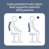 Coussin de chaise de bureau ergonomique en mousse à mémoire de forme écologique de qualité supérieure, soulagement des douleurs du coccyx, amovible et lavable pour les travailleurs assis longue durée
