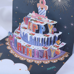 Biglietti d'Auguri Musicali Pop-up con Effetto Fuochi d'Artificio 3D Stereo, Luci e Suoni per Compleanni, Natale e San Valentino - Product Image 3