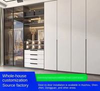 Armoire sur mesure pour toute la maison, mobilier de chambre, dressing intégré, moderne, minimaliste, multifonctionnel, en bois massif