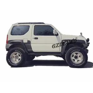 GZDL4WD 4x4汽车外越野防抱死制动系统挡泥板扩口，适用于吉姆尼1998 + 车轮挡泥板饰件车身套件