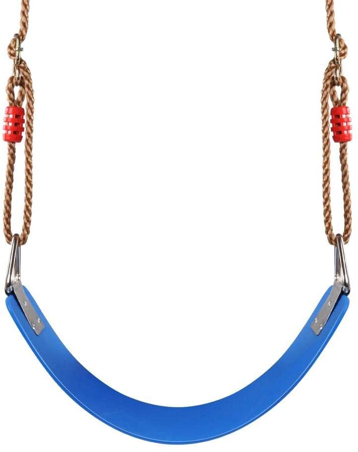 TURFEE Heavy Duty Swing Seat with Chain, Swing Set Accessories Replacement with Snap Hooks for Kids Outdoor Pla