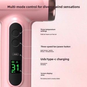 Secador de Pelo Inalámbrico Recargable con Alto Flujo de Aire para Viajes, Dormitorios y Uso en Movimiento, Diseño Ligero y Silencioso - Product Image 2