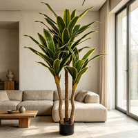 Großhandel Künstliche Blumenarrangements Künstliche Drachenpflanze für Innenräume Plastik-Kunstbäume für Hochzeit Weihnachten Ostern Party Event Dekoration