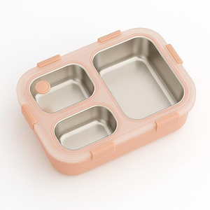 Boîte à lunch bento portable anti-fuite en acier inoxydable 304 pour adultes, boîte à lunch en métal, boîte à lunch unique et personnalisée - Product Image 3