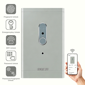 CEQSAFE Smart Home Office All-Steel Anti-Theft Safe Fingerprint Password & TUYA APP WIFI SAFE <b>BOX</b> - Product Image 1