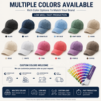Casquette de baseball en coton délavé et vieilli avec broderie 3D personnalisée, 6 panneaux, style vintage rétro, ajustable, unisexe, casquette de sport vierge pour papa
