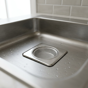 Anax 304 Stainless Steel Square <b>Sink</b> <b>Strainer</b> – Anti-Clogging & Anti-Cockroach Drain Cover - Product Image 4