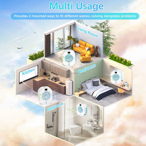 Hot Selling <b>Dehumidifier</b> with Digital Humidity Display Portable Drying <b>Dehumidifiers</b> for Home Damp Energy Efficient Ultra Quiet - Product Image 5