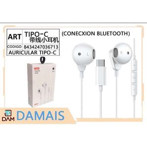 Écouteurs DAMAI Tipo C avec connexion Bluetooth, mini écouteurs intra-auriculaires pour téléphones mobiles et tablettes - Product Image 3