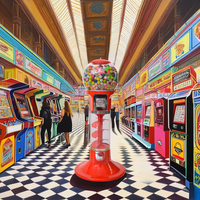 Machine d'arcade surprise à monnayeur, distributeur de jouets en capsule Gachapon et Twister Egg, pour salles d'arcade, vente en gros, usine chinoise