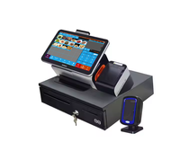 Terminal de point de vente PC série A900, Intel Core i3/i5/i7, 4 Go de RAM, système d'exploitation Windows, design séparé, lecteur de cartes MSR élégant pour le commerce de détail, caisse enregistreuse électrique