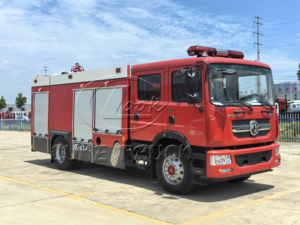 Camion de pompiers à 6 roues 4x2 de 7 tonnes avec réservoir d'eau de 7000 L, équipement de lutte contre les incendies pour la station de pompiers, sauvetage d'urgence - Product Image 4