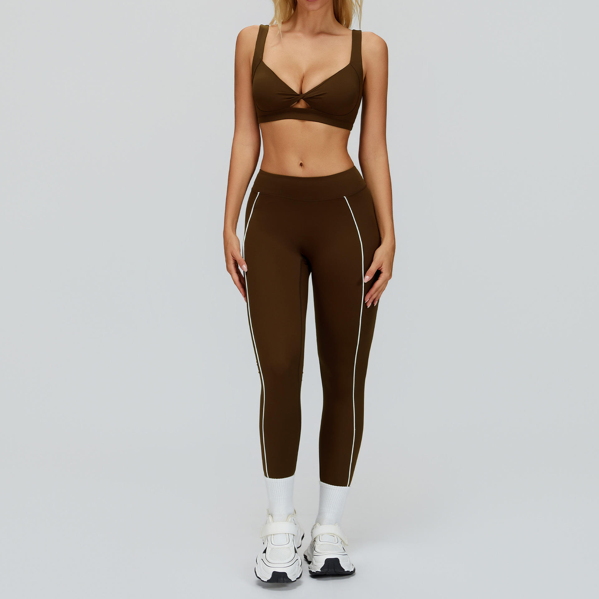 brown bra+leggings