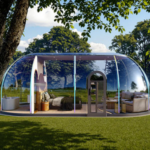 Tente Bulle Igloo Transparente d'Extérieur D2025 Conception Entièrement Panoramique avec Tissu PVC Résistant Petite Maison de Glamping - Product Image 2